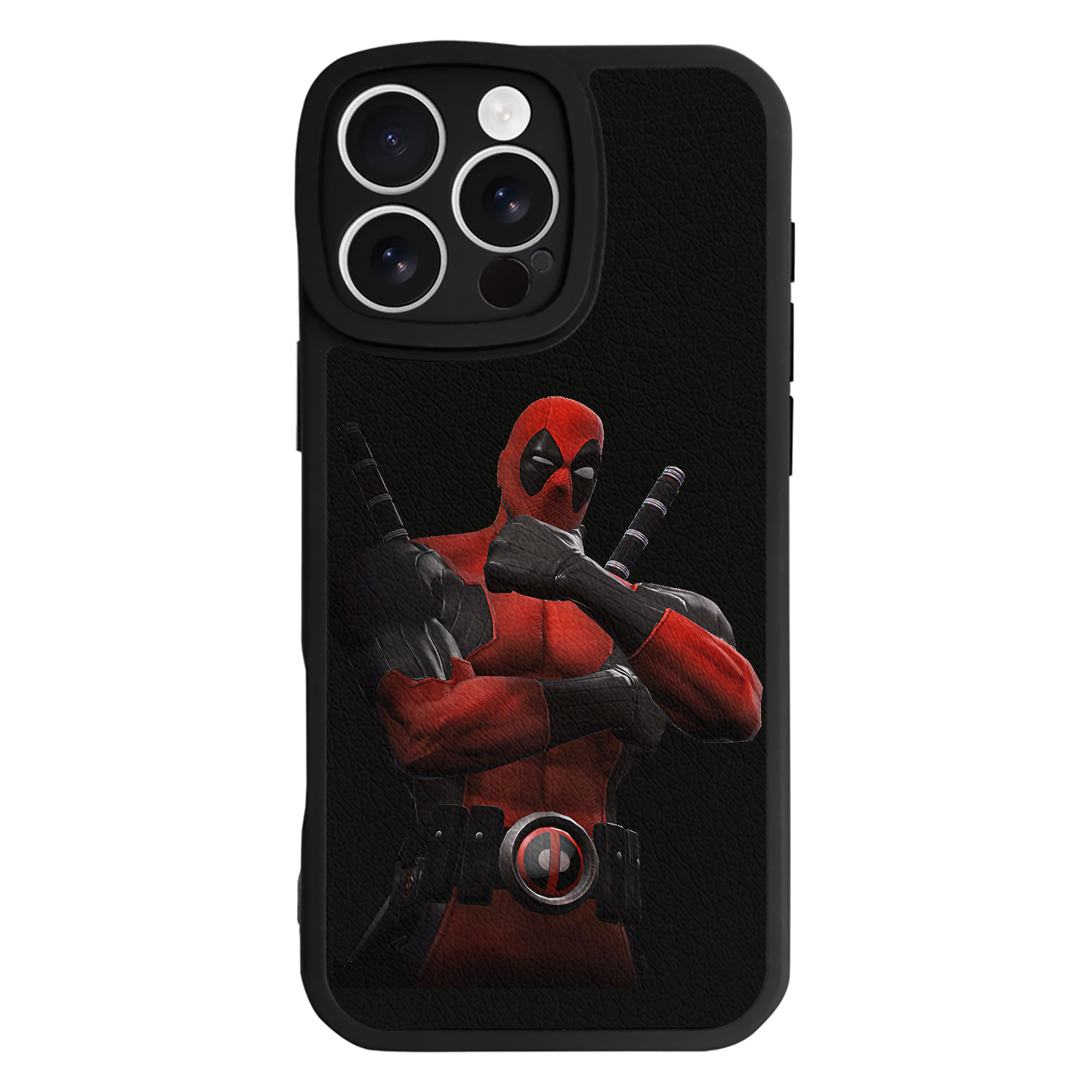（画像用） Deadpool デッドプール 【iPhone 16シリーズ対応】シリコンスマホケース（レザー調） 材質：シリコン
